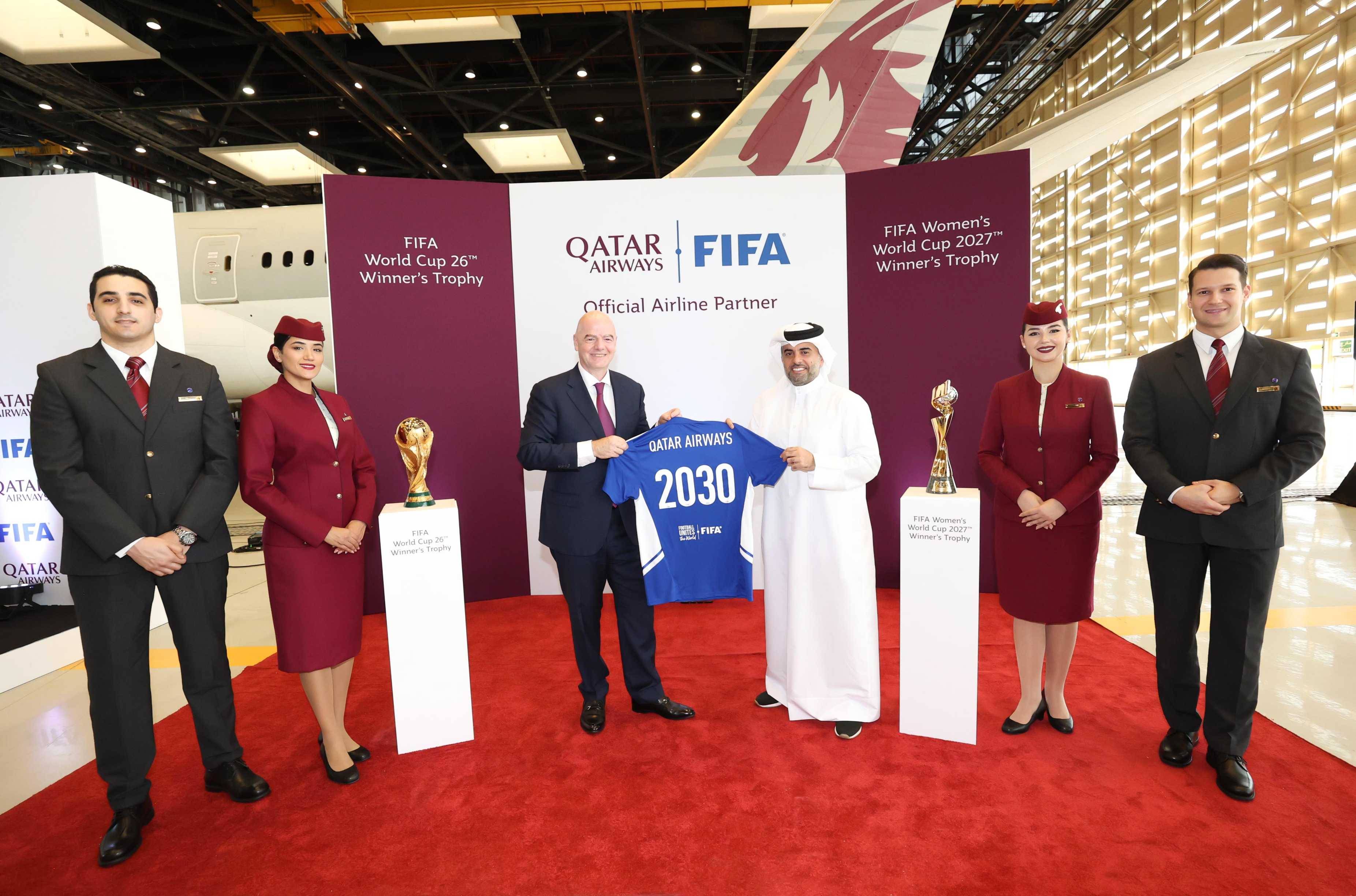 กาตาร์ แอร์เวย์ส ขยายความร่วมมือระยะยาวกับ FIFA ถึงปี 2573